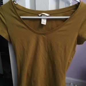 Soft, tight, v neck T shirt